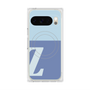 プレミアムスクエアケース with Pixelsnap［ オリジナル - initial two tone - Z blue ］