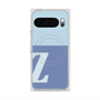 プレミアムスクエアケース with Pixelsnap［ オリジナル - initial two tone - Z blue ］