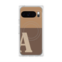 プレミアムスクエアケース with Pixelsnap［ オリジナル - initial two tone - A brown ］