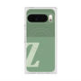 プレミアムスクエアケース with Pixelsnap［ オリジナル - initial two tone - Z green ］