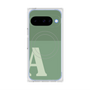 プレミアムスクエアケース with Pixelsnap［ オリジナル - initial two tone - A green ］