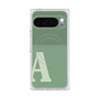 プレミアムスクエアケース with Pixelsnap［ オリジナル - initial two tone - A green ］