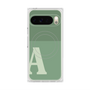 プレミアムスクエアケース with Pixelsnap［ オリジナル - initial two tone - A green ］