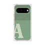 プレミアムスクエアケース with Pixelsnap［ オリジナル - initial two tone - A green ］
