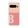 プレミアムスクエアケース with Pixelsnap［ オリジナル - initial two tone - B pink ］