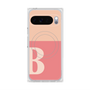 プレミアムスクエアケース with Pixelsnap［ オリジナル - initial two tone - B pink ］