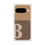 プレミアムスクエアケース with Pixelsnap［ オリジナル - initial two tone - B brown ］