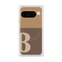プレミアムスクエアケース with Pixelsnap［ オリジナル - initial two tone - B brown ］
