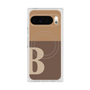 プレミアムスクエアケース with Pixelsnap［ オリジナル - initial two tone - B brown ］