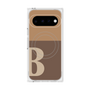 プレミアムスクエアケース with Pixelsnap［ オリジナル - initial two tone - B brown ］