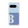 プレミアムスクエアケース with Pixelsnap［ オリジナル - initial two tone - B blue ］