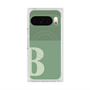 プレミアムスクエアケース with Pixelsnap［ オリジナル - initial two tone - B green ］