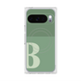 プレミアムスクエアケース with Pixelsnap［ オリジナル - initial two tone - B green ］