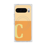 プレミアムスクエアケース with Pixelsnap［ オリジナル - initial two tone - C orange ］