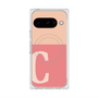 プレミアムスクエアケース with Pixelsnap［ オリジナル - initial two tone - C pink ］