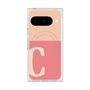 プレミアムスクエアケース with Pixelsnap［ オリジナル - initial two tone - C pink ］