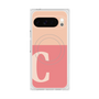 プレミアムスクエアケース with Pixelsnap［ オリジナル - initial two tone - C pink ］