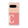 プレミアムスクエアケース with Pixelsnap［ オリジナル - initial two tone - C pink ］