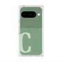 プレミアムスクエアケース with Pixelsnap［ オリジナル - initial two tone - C green ］