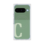 プレミアムスクエアケース with Pixelsnap［ オリジナル - initial two tone - C green ］