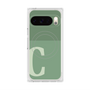 プレミアムスクエアケース with Pixelsnap［ オリジナル - initial two tone - C green ］