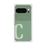 プレミアムスクエアケース with Pixelsnap［ オリジナル - initial two tone - C green ］
