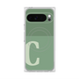 プレミアムスクエアケース with Pixelsnap［ オリジナル - initial two tone - C green ］