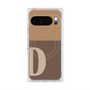 プレミアムスクエアケース with Pixelsnap［ オリジナル - initial two tone - D brown ］