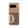 プレミアムスクエアケース with Pixelsnap［ オリジナル - initial two tone - D brown ］