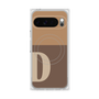 プレミアムスクエアケース with Pixelsnap［ オリジナル - initial two tone - D brown ］