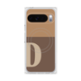 プレミアムスクエアケース with Pixelsnap［ オリジナル - initial two tone - D brown ］