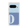 プレミアムスクエアケース with Pixelsnap［ オリジナル - initial two tone - D blue ］