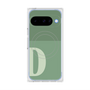 プレミアムスクエアケース with Pixelsnap［ オリジナル - initial two tone - D green ］