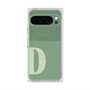 プレミアムスクエアケース with Pixelsnap［ オリジナル - initial two tone - D green ］