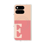 プレミアムスクエアケース with Pixelsnap［ オリジナル - initial two tone - E pink ］