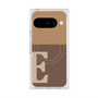 プレミアムスクエアケース with Pixelsnap［ オリジナル - initial two tone - E brown ］