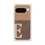 プレミアムスクエアケース with Pixelsnap［ オリジナル - initial two tone - E brown ］