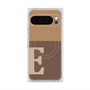 プレミアムスクエアケース with Pixelsnap［ オリジナル - initial two tone - E brown ］