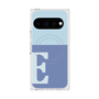 プレミアムスクエアケース with Pixelsnap［ オリジナル - initial two tone - E blue ］