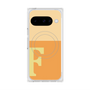 プレミアムスクエアケース with Pixelsnap［ オリジナル - initial two tone - F orange ］