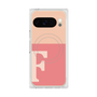 プレミアムスクエアケース with Pixelsnap［ オリジナル - initial two tone - F pink ］