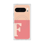プレミアムスクエアケース with Pixelsnap［ オリジナル - initial two tone - F pink ］