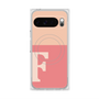 プレミアムスクエアケース with Pixelsnap［ オリジナル - initial two tone - F pink ］