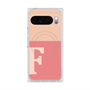 プレミアムスクエアケース with Pixelsnap［ オリジナル - initial two tone - F pink ］