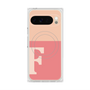 プレミアムスクエアケース with Pixelsnap［ オリジナル - initial two tone - F pink ］