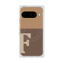 プレミアムスクエアケース with Pixelsnap［ オリジナル - initial two tone - F brown ］