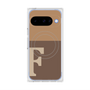 プレミアムスクエアケース with Pixelsnap［ オリジナル - initial two tone - F brown ］