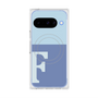 プレミアムスクエアケース with Pixelsnap［ オリジナル - initial two tone - F blue ］