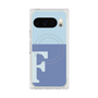 プレミアムスクエアケース with Pixelsnap［ オリジナル - initial two tone - F blue ］