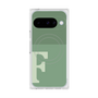 プレミアムスクエアケース with Pixelsnap［ オリジナル - initial two tone - F green ］